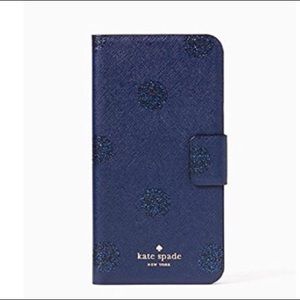 Kate Spade iPhone 7 glitter folio case